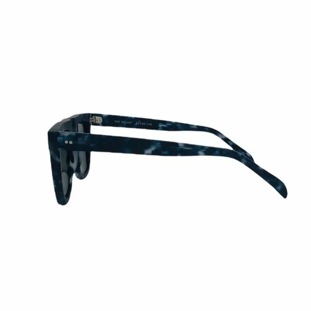 KOMONO Bennet Matte Indigo Demi Sunglasses NWT NEW blue tortoise
